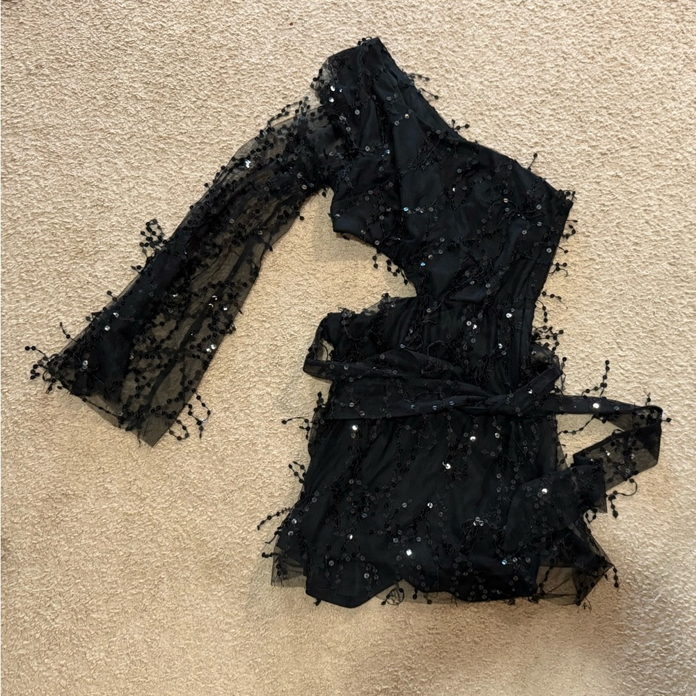 Lucy in the Sky Black Robe Dress
